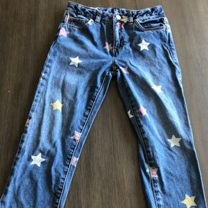 Girl's GAP Rainbow Star jeans